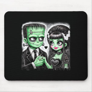 Halloween Lovers Frankenstein Skeleton for Men Mouse Mat