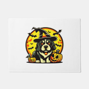 Halloween Lowchen dog Doormat