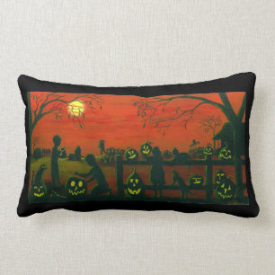 Halloween Lumbar Pillow REVERSIBLE