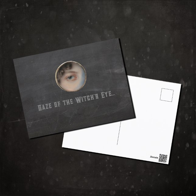 Halloween Macabre Creepy Witch Eye Postcard (Creator Uploaded)