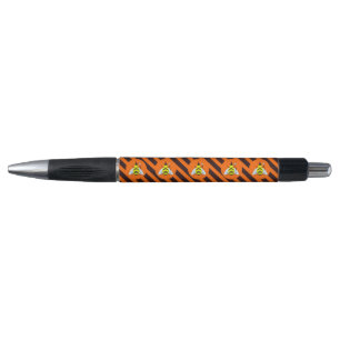 Halloween Magic Bee Witch Orange and Black Stripes