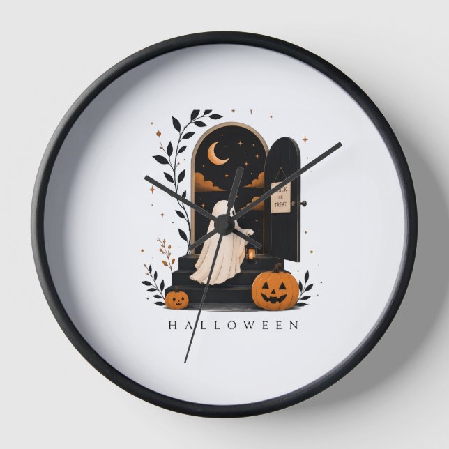 Halloween Magic Door – Spooky Night Clock (Front)