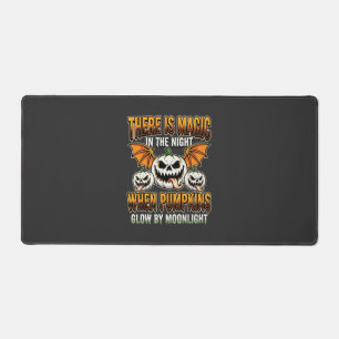 Halloween Magic Pumpkin Moonlight Horror Vector Desk Mat