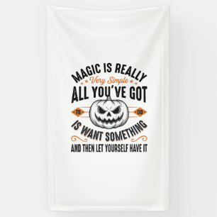 Halloween Magic Pumpkin Vintage Vector Shirt Desig Banner
