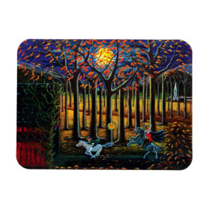 Halloween magnet "Headless Horseman "