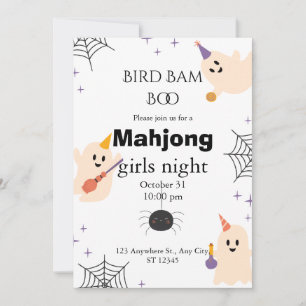 Halloween Mahjong Invitation