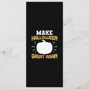 Halloween Make Halloween Great Again Birthday Menu