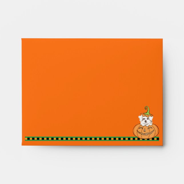 Halloween Maltese Envelope (Front)