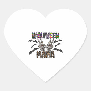 Halloween Mama Heart Sticker