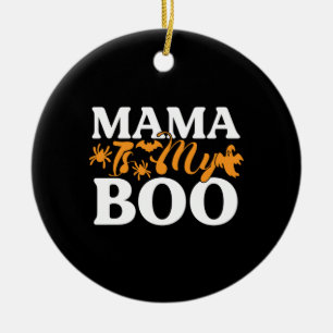 Halloween Mama Is My Boo Birthday Ceramic Tree Decoration