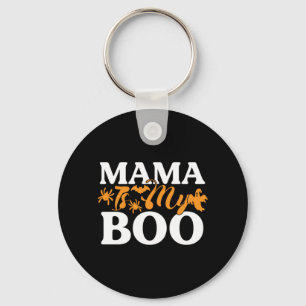 Halloween Mama Is My Boo Birthday Key Ring