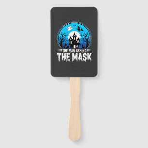 Halloween Man Behind the Mask Haunted House Hand Fan