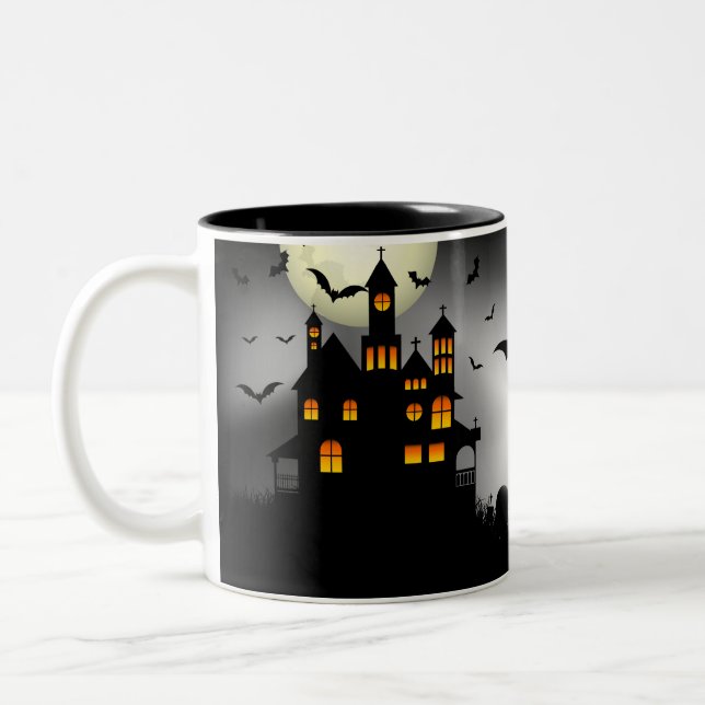 Halloween Mansion Mug (Left)