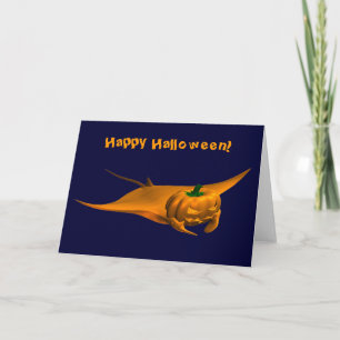 Halloween Manta Ray Card