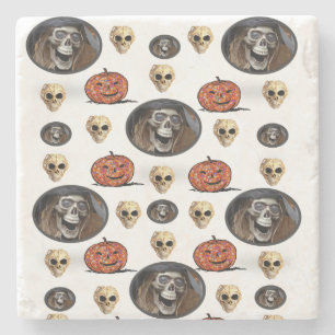 Halloween Marble Stone Coaster