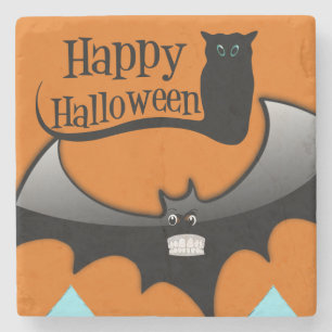 Halloween Marble Stone Coaster, Happy Halloween Coaster