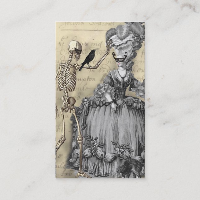 Halloween Masquerade Ball Business Card (Front)