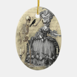 Halloween Masquerade Ball Ceramic Tree Decoration