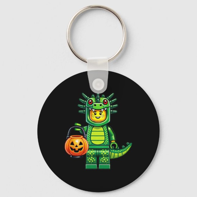 Halloween Master Builder Dragon Kids Building Bloc Key Ring (Front)