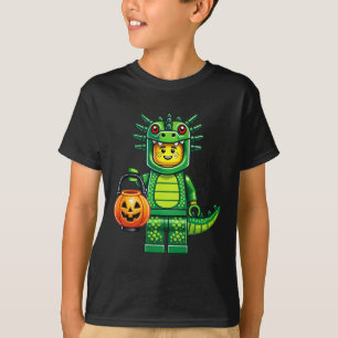Halloween Master Builder Dragon Kids Building Bloc T-Shirt