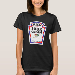 Halloween Matching Costume Rich Sour Cream Bottle  T-Shirt