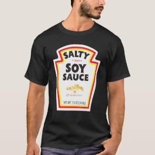 Halloween Matching Costume Salty Soy Sauce Bottle T-Shirt