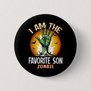 Halloween Matching Favourite Son Zombie Costume  6 Cm Round Badge