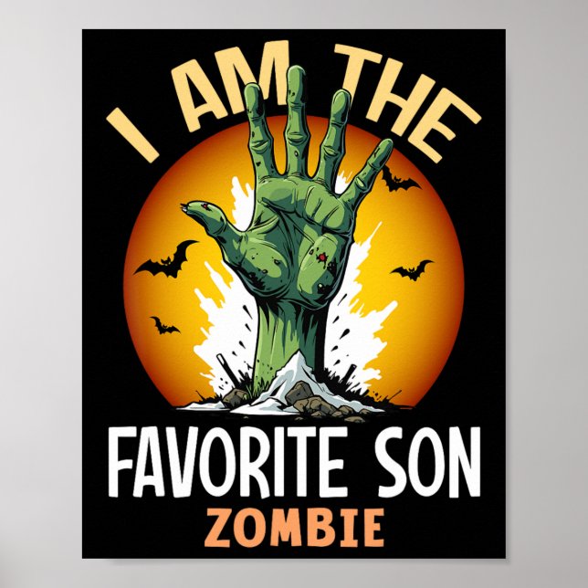 Halloween Matching Favourite Son Zombie Costume  Poster (Front)