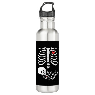 Halloween maternity shirt skeleton maternity 710 ml water bottle