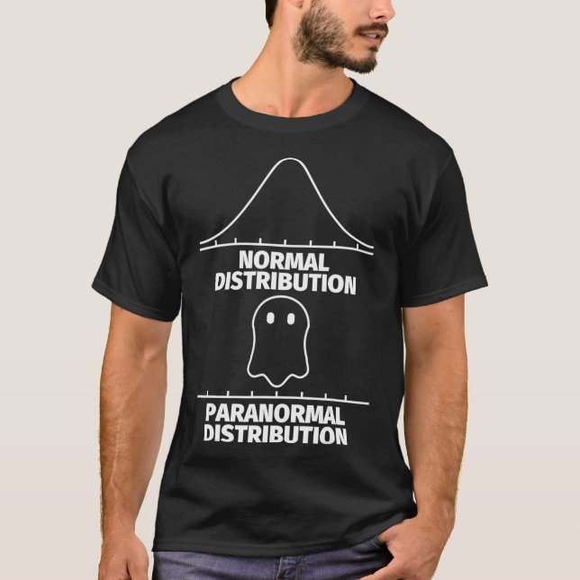 Halloween Math Shirt - Paranomal Distribution Math (Front)