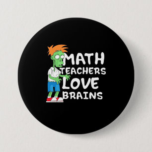 Halloween Math Teacher Love 7.5 Cm Round Badge