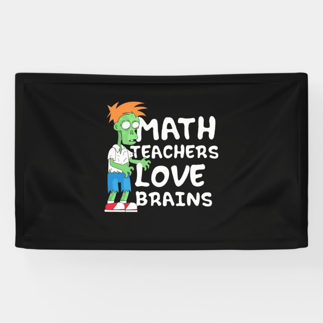 Halloween Math Teacher Love Banner (Horizontal)