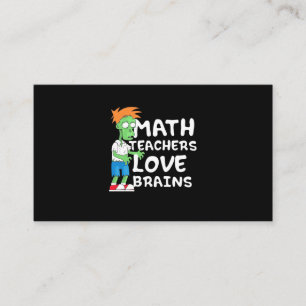 Halloween Math Teacher Love Business Card