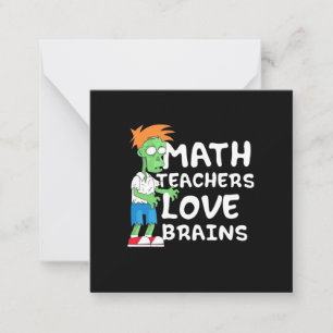 Halloween Math Teacher Love Card