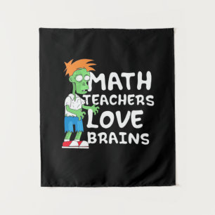 Halloween Math Teacher Love Tapestry