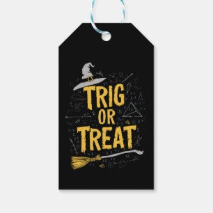 Halloween Math Teacher Trig Or Treat School  Gift Tags
