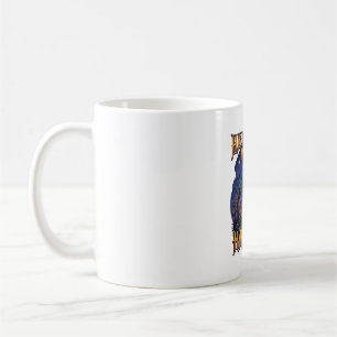 Halloween Means Happiness Haunted Castle Witch Moo Coffee Mug