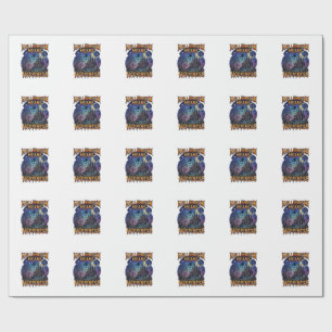 Halloween Means Happiness Haunted Castle Witch Moo Wrapping Paper