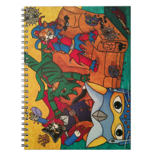 Halloween Mediaeval Knight Costume Cats Notebook