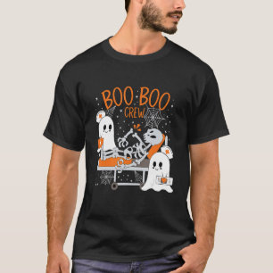 Halloween Medical Ghost And Skeleton Emergency Cre T-Shirt