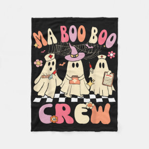 Halloween Medical Istant Boo Crew Funny Ma Ghost N Fleece Blanket