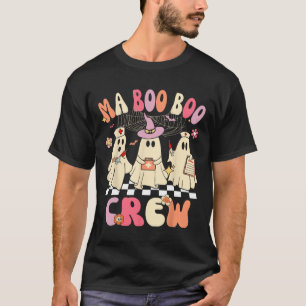 Halloween Medical Istant Boo Crew Funny Ma Ghost N T-Shirt