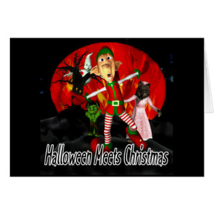 Halloween meets Christmas - Elf running away