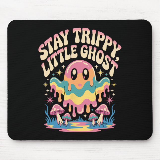 Halloween Melting Ghost Mushroom Patch  Mouse Mat (Front)
