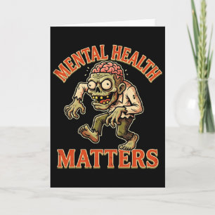 Halloween Mental Health Awareness Humourous Card