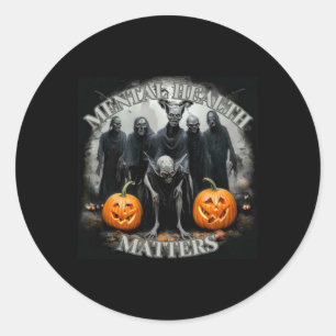 Halloween - Mental Health S Sticker