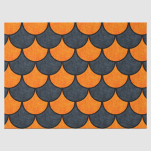 Halloween Mermaid Scales Pattern Tissue Paper
