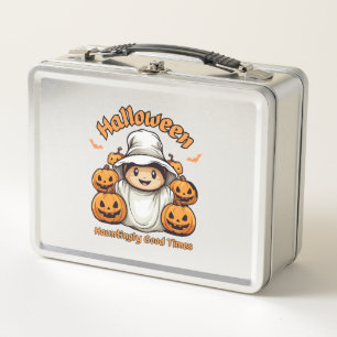 Halloween metal lunch box