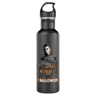 Halloween Michael and House Illustration 710 Ml Water Bottle