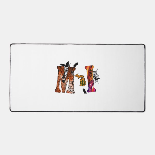 Halloween Michigan Desk Mat (Front)